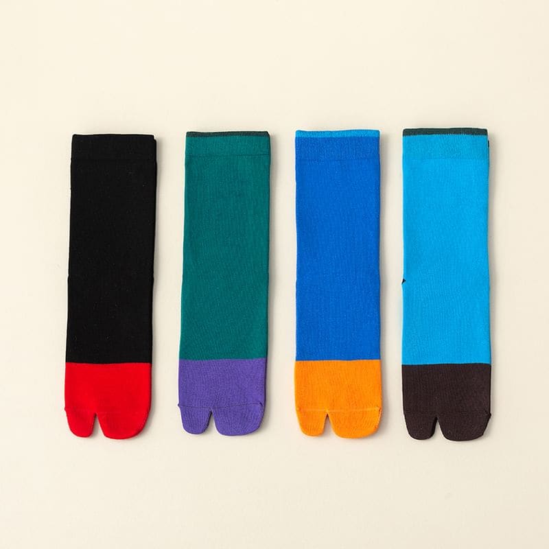 Two Tone Tabi Short Socks