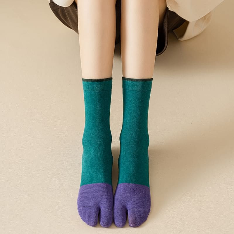 Two Tone Tabi Short Socks