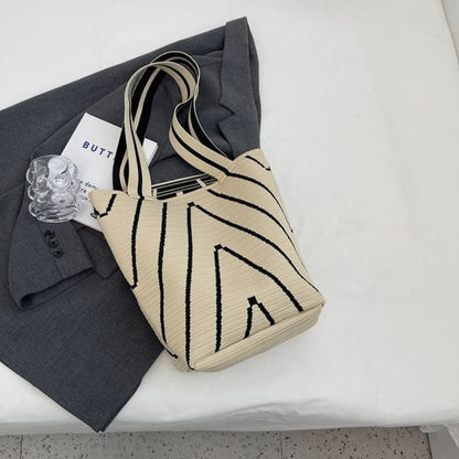 Two Tone Tote Bag - Off-White / One Size