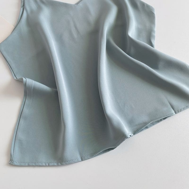 V-Neck Silky Camisole Top