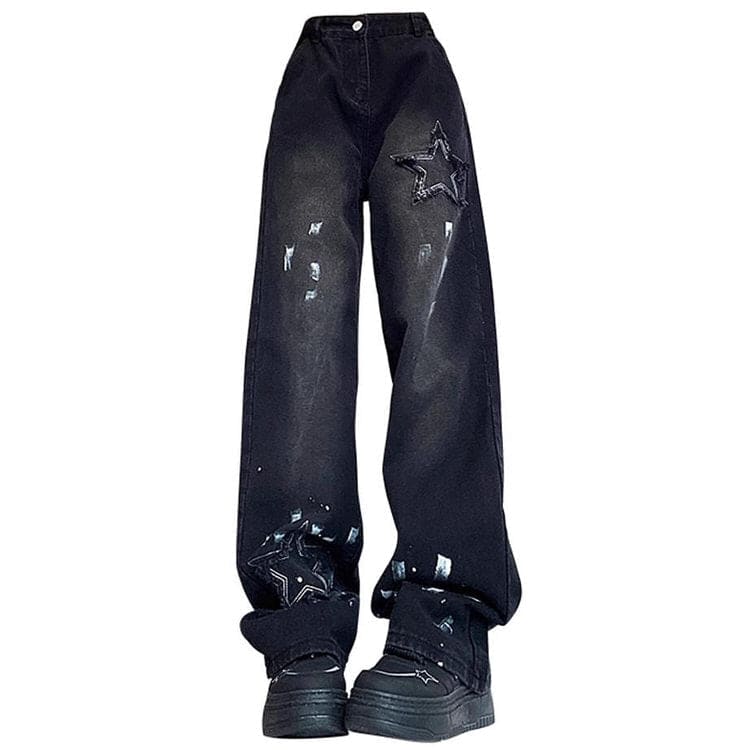 Vintage Black Star Jeans - Jeans