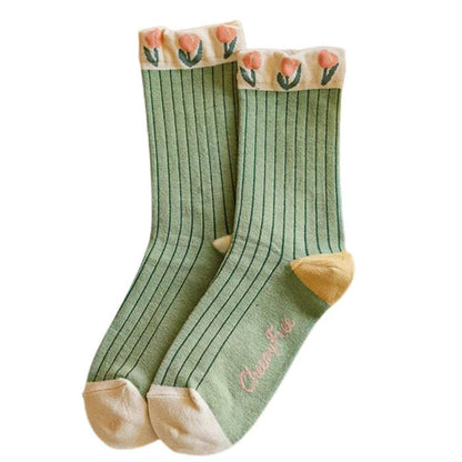 Vintage Flower Socks - Socks