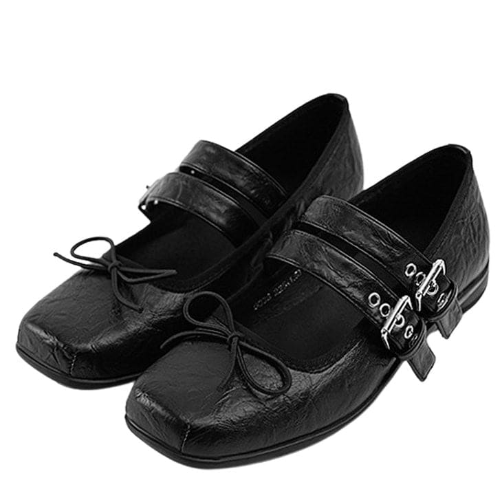 Vintage Sleaze Ballet Flats - EU34 (US4.0) / Black - Shoes