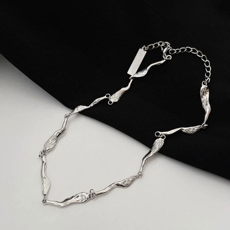 Vintage Sliver Necklace - Standart / Silver - Necklace