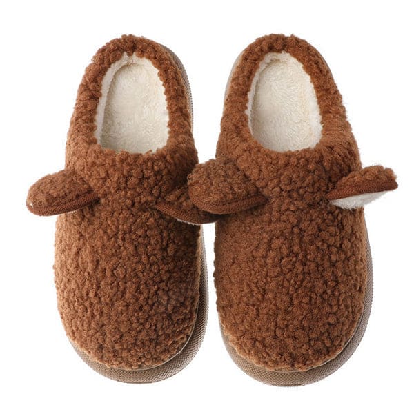 Warm Teddy Plush Slippers - Slippers