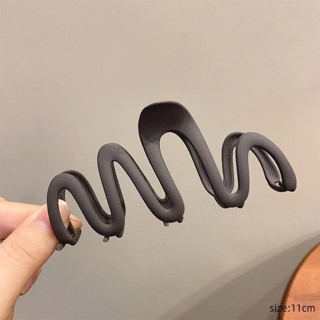 Wavy Hair Clamp - Dark Coffee / One Size