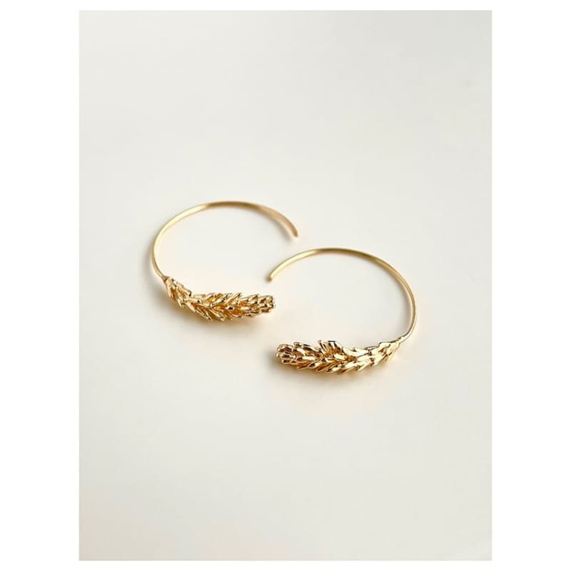 Wheat Hoop Earring