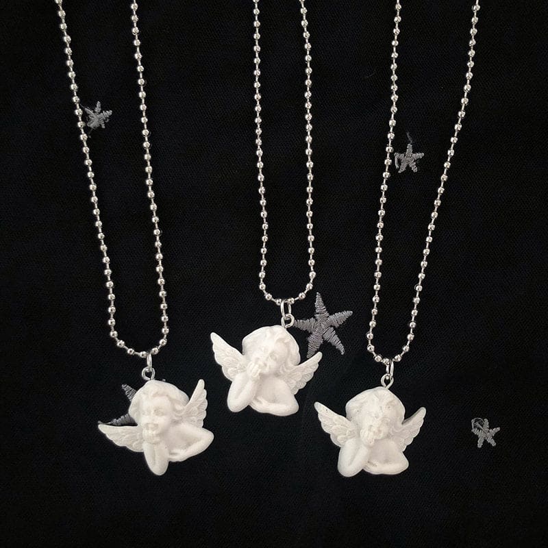 White Angel Necklace - Standart / White - Necklace