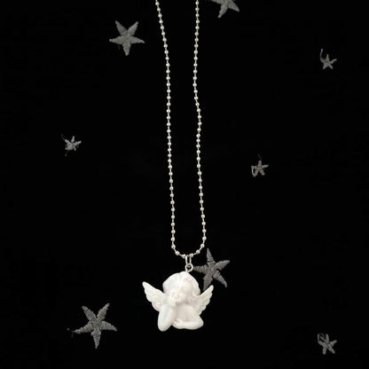 White Angel Necklace - Standart / White - Necklace