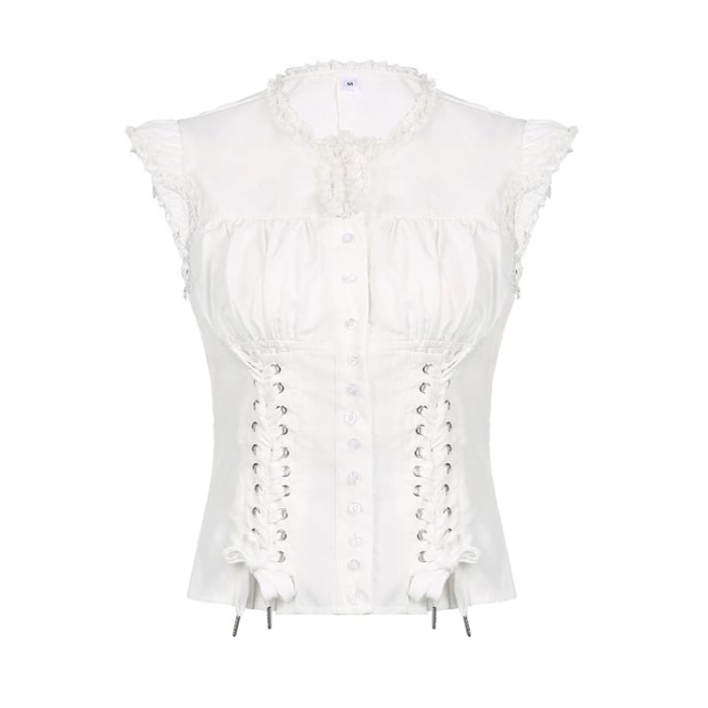 White Fairy Twin-ribbons Top SpreePicky