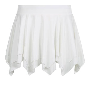 White Irregular Mini Skirt - White / S - mini skirts