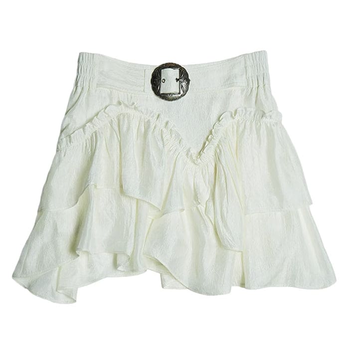 White Mini Skirt - S / White - Skirt