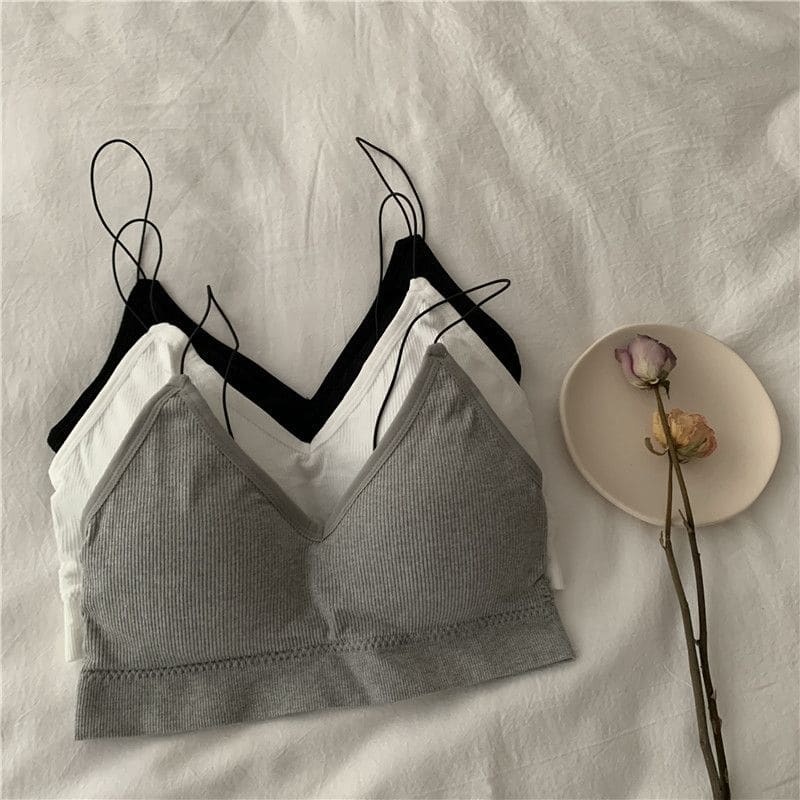 Wireless Ribbed Bra