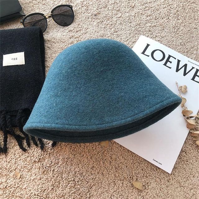 Wool Bucket Hat - Blue / One Size