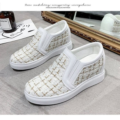 Woven Platform Slip-Ons