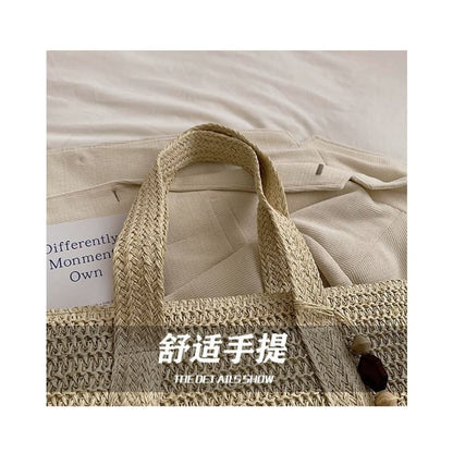 Woven Tasseled Tote Bag