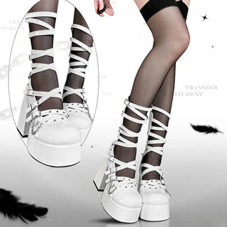 Y2K 4 Colors Straps Pretty Heels ON1425 main image 1