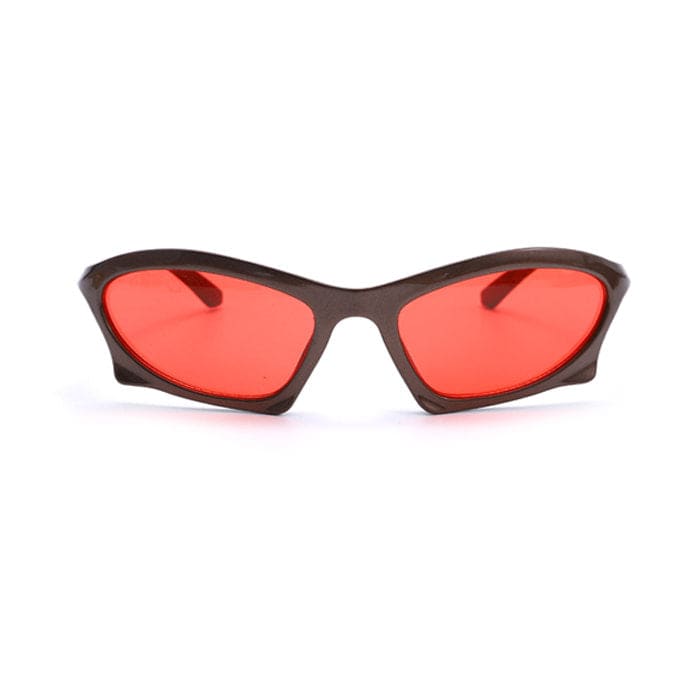 Y2K Aesthetic Sunglasses - Black/red - Glasses