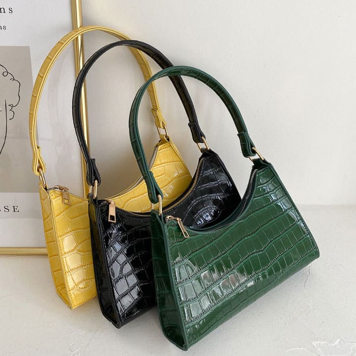 Y2K Baguette Bag - Standart / Green - Handbags