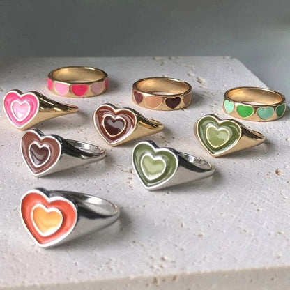 Y2K Cute Heartbreaker Ring - ring