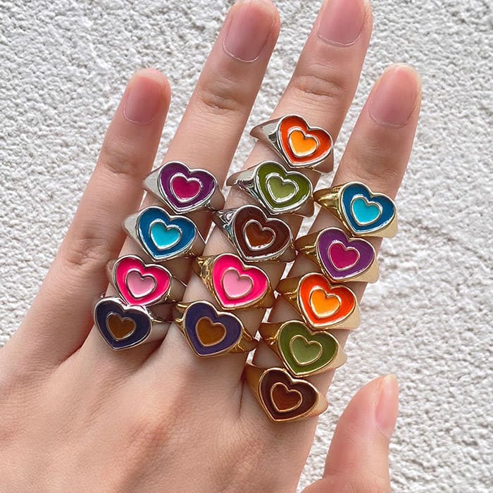 Y2K Cute Heartbreaker Ring - ring