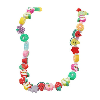 Y2K Fruits Beaded Necklace - Standart / Multi - Necklace