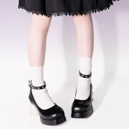 Y2K Halloween Ghost High Heels - Lovesickdoe