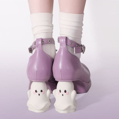 Y2K Halloween Ghost High Heels - Lovesickdoe - Light Purple