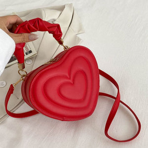 Y2K Heart Handbag - Standart / Red - Handbags