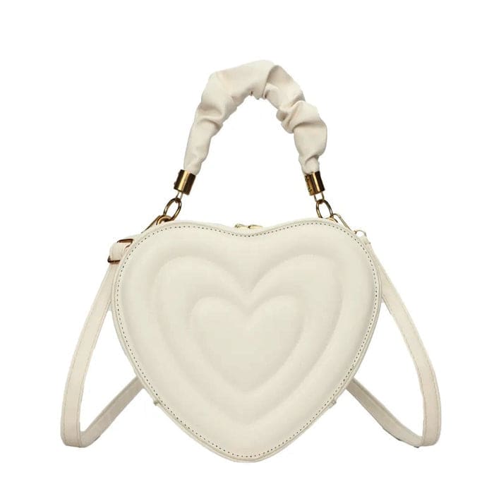 Y2K Heart Handbag - Standart / White - Handbags