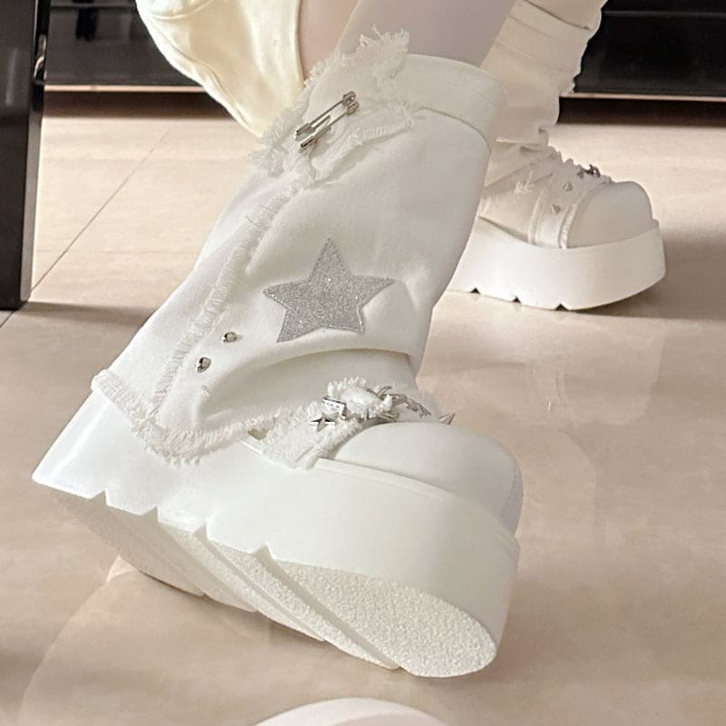 Y2K Lolita Star High-Heeled Boots