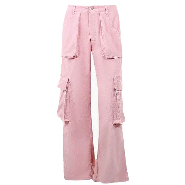 Y2K Pink Cargo Pants - S / Pink - Pants