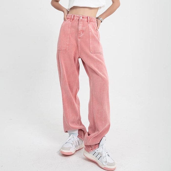 Y2K Pink Denim Jeans - Jeans