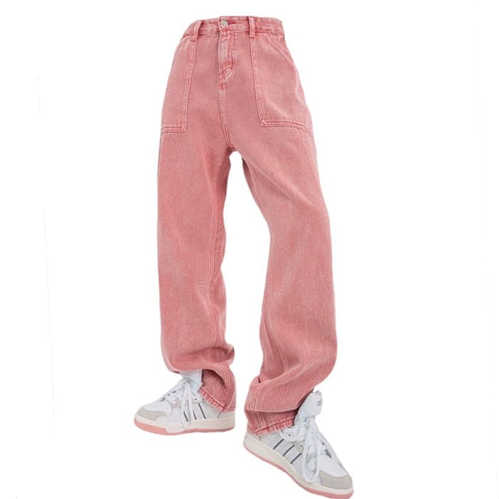 Y2K Pink Denim Jeans - Jeans