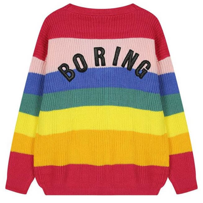 Y2K Rainbow Cardigan - Free Size / Multicolor - T-Shirts