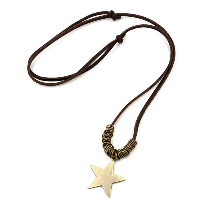 Y2K Star Necklace - Standart / Brown - Necklace