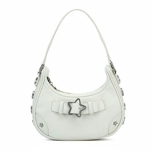 Y2K Star Shoulder Bag - Standart / White - Bags