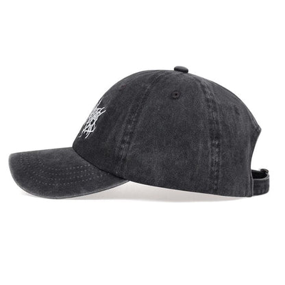 Y2K Washed Baseball Cap - Standart / Dark Grey - Hats