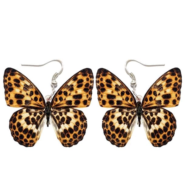 Yellow Butterfly Earrings - Standart - earrings