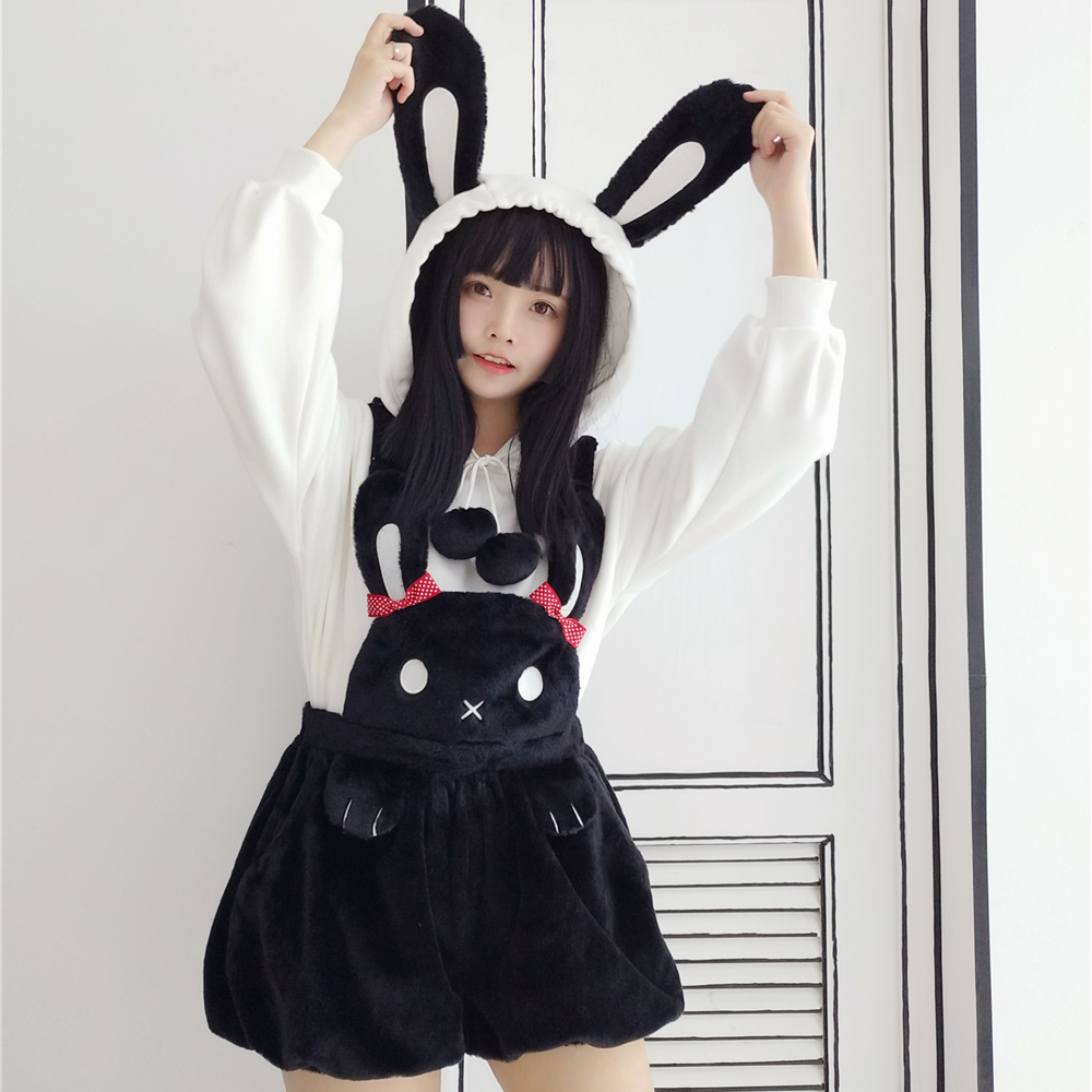 Kawaii Cat/Bear/Bunny Furry Suspender Dress MK17011