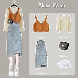 Vintage Chic Clothing Autumn Outfits 3pcs Set MK16777