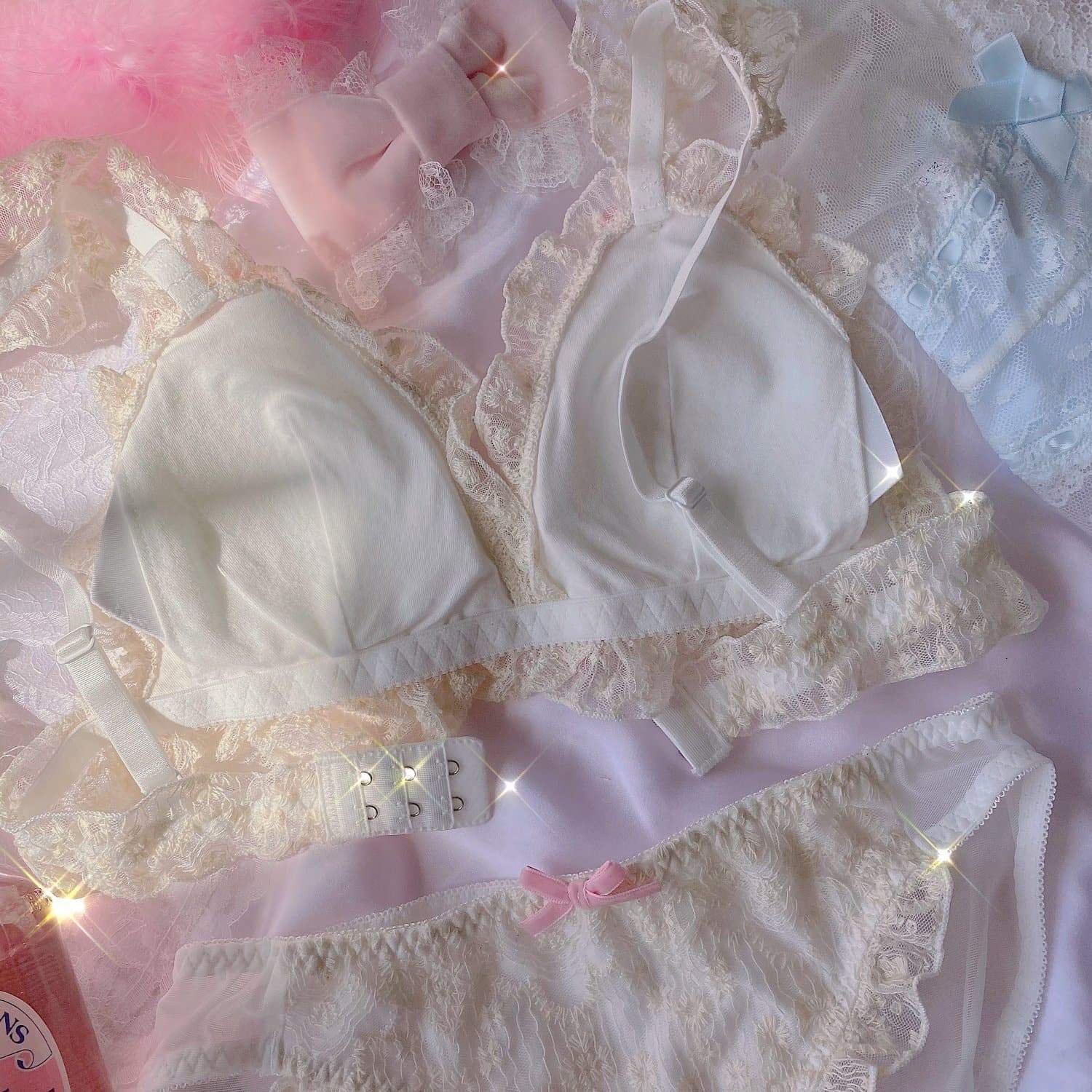 Castle of Versailles Lace Pink Bow Underwear MK16201