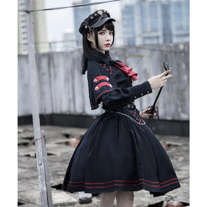 Japanese Style Gothic Retro Chic Punk Lolita Dress Set BM008 –  KawaiiMoriStore