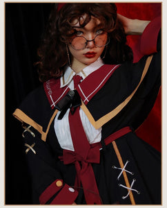 Preppy Style Magic Girl School Uniform Gothic Lolita Dress MK16479