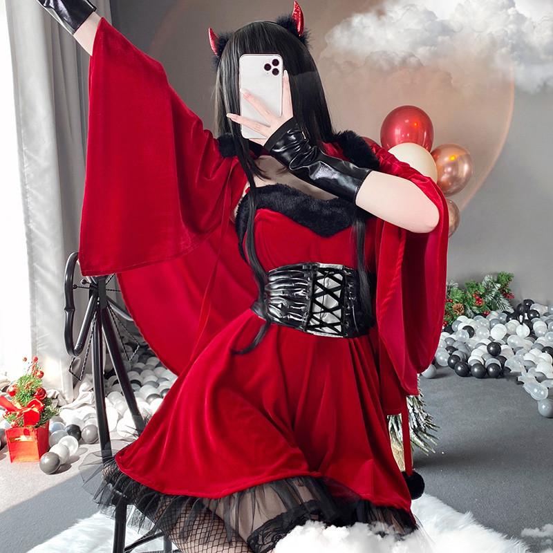 Red Little Cute Devil Christmas Costume MK16736