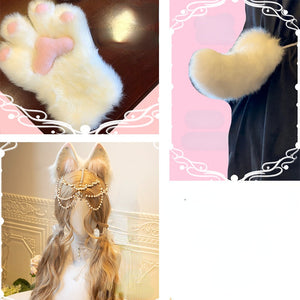Super Furry Kawaii Cat Paw Gloves Cosplay Fursuit SP17542 - Harajuku Kawaii Fashion Anime Clothes Fashion Store - SpreePicky
