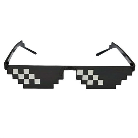 8 Bit Thug Life Mosaic Pixelated Party Eyeglasses MK0586 - KawaiiMoriStore