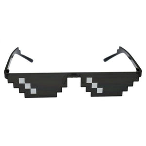8 Bit Thug Life Mosaic Pixelated Party Eyeglasses MK0586 - KawaiiMoriStore