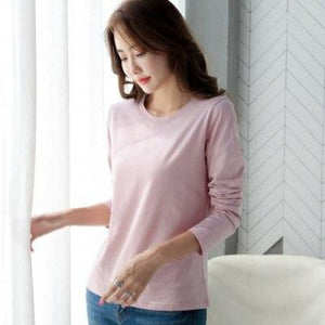 9 Colors Long Sleeve Top Shirt MK14819 - KawaiiMoriStore