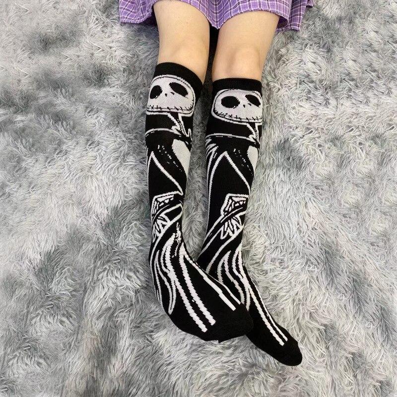 Harajuku Gothic Punk Dark Skeleton Knee Socks MK16663